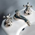 Rubinetteria Bidet Classica 3 Fori con Scarico in Ottone Made in Italy- Ercolina