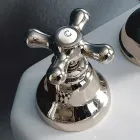 Rubinetteria Bidet Classica 3 Fori con Scarico in Ottone Made in Italy- Ercolina Viadurini