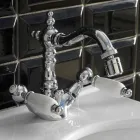 Rubinetto Bidet Monoforo Classico con Leve in Ottone Artigianale - Noriana Viadurini