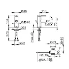 Rubinetto Miscelatore Monocomando Bidet Ottone Design Rotondo - Antilio Viadurini
