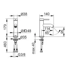Rubinetto Miscelatore Monocomando Lavabo Ottone Design Rotondo - Antilio Viadurini