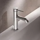 Rubinetto Miscelatore Monocomando Lavabo Ottone Design Rotondo - Antilio Viadurini