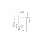 Rubinetto per Lavabo Bagno Moderno in Ottone di Design Made in Italy - Sika Viadurini