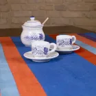 Runner d’Arte Italiana Prodotto e Dipinto a Mano in Canapa Pezzo Unico - Marchi Viadurini