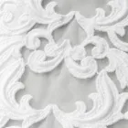 Runner in Lino con Pizzo Bianco da Tavolo Qualità di Lusso Italiana - Farnese Viadurini