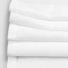 Runner in Lino con Pizzo Bianco da Tavolo Qualità di Lusso Italiana - Farnese Viadurini