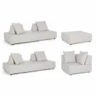 Salotto Angolare per Esterno di Design Moderno in Tessuto Homemotion - Benito Viadurini