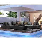 Salotto Angolare per Esterno di Design Moderno in Tessuto Homemotion - Benito Viadurini