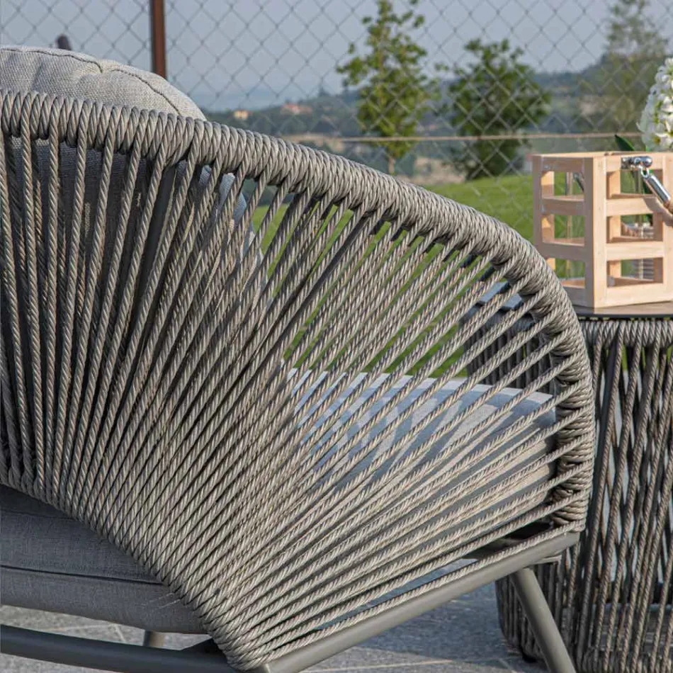 Salotto Composto da 2 Poltrone con Tavolino - Valigia Viadurini