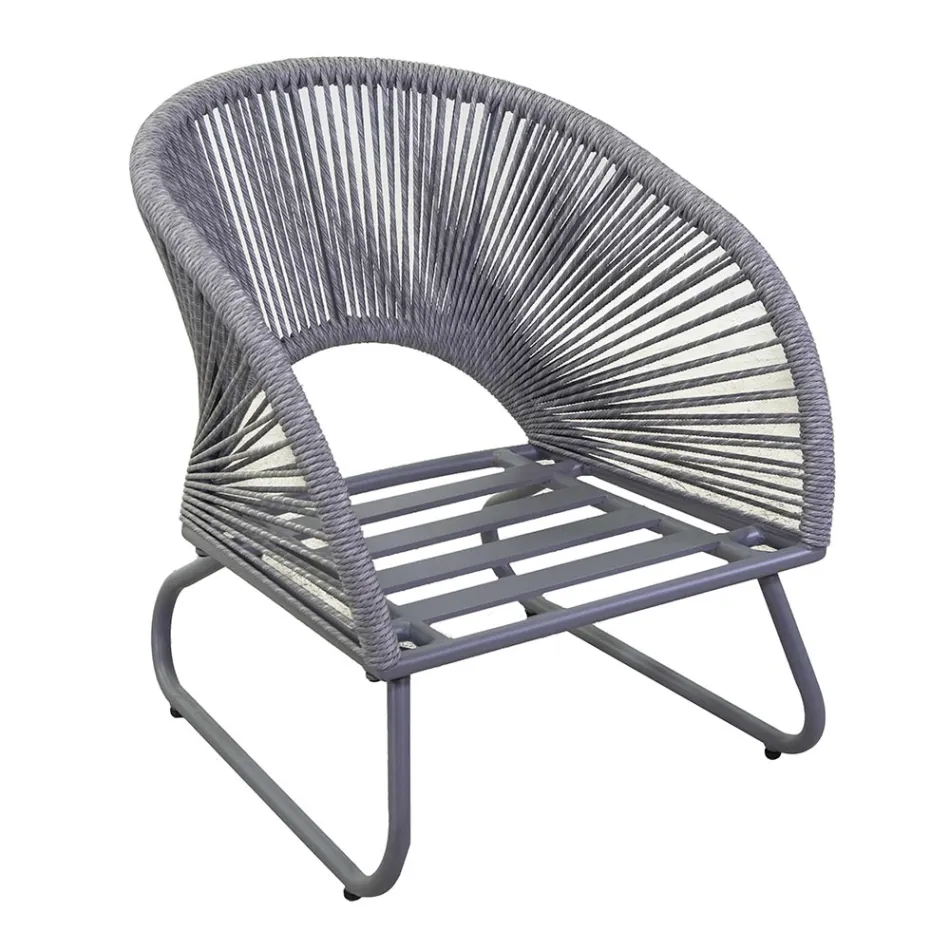 Salotto Composto da 2 Poltrone con Tavolino - Valigia Viadurini