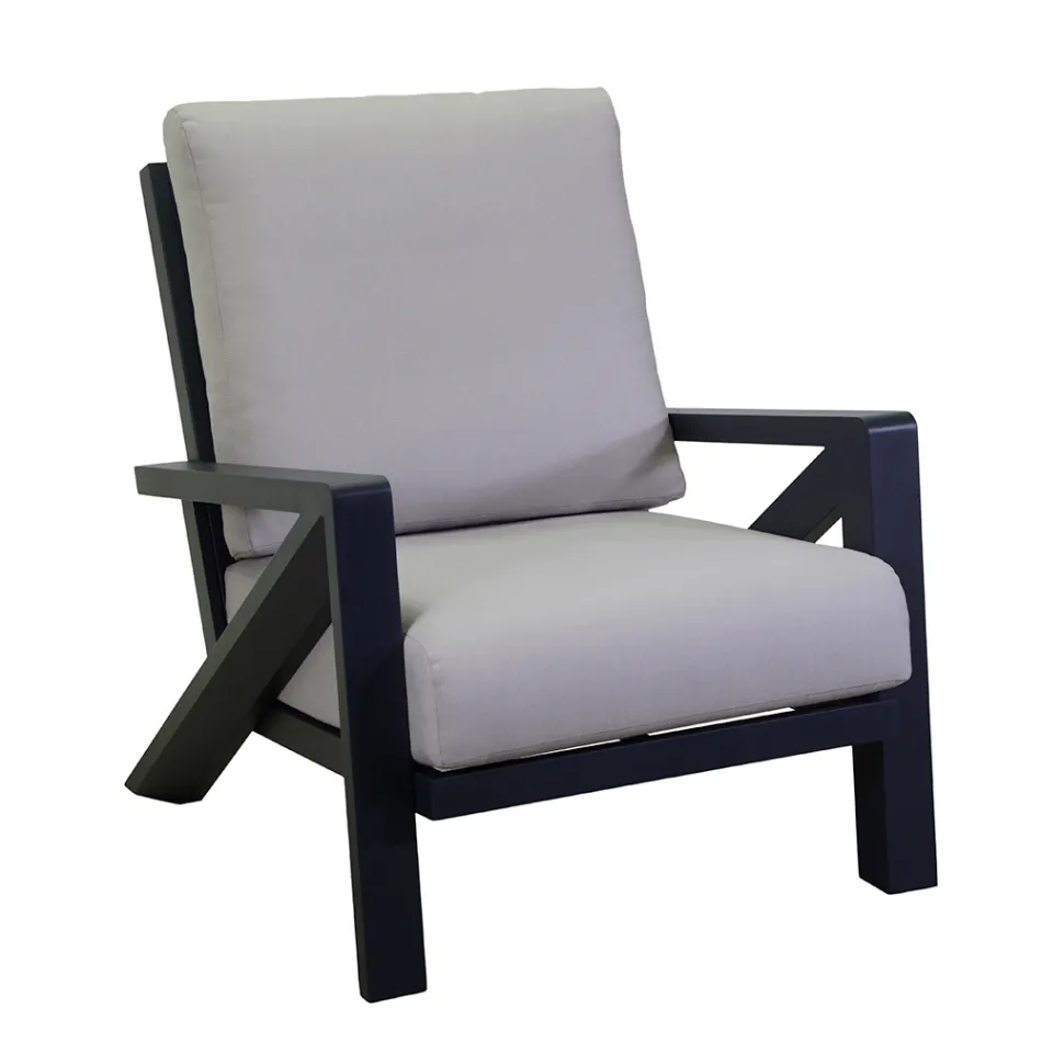 Salotto Composto da Divano, Tavolino e Poltrone con Poggiapiedi - Bacheca Viadurini