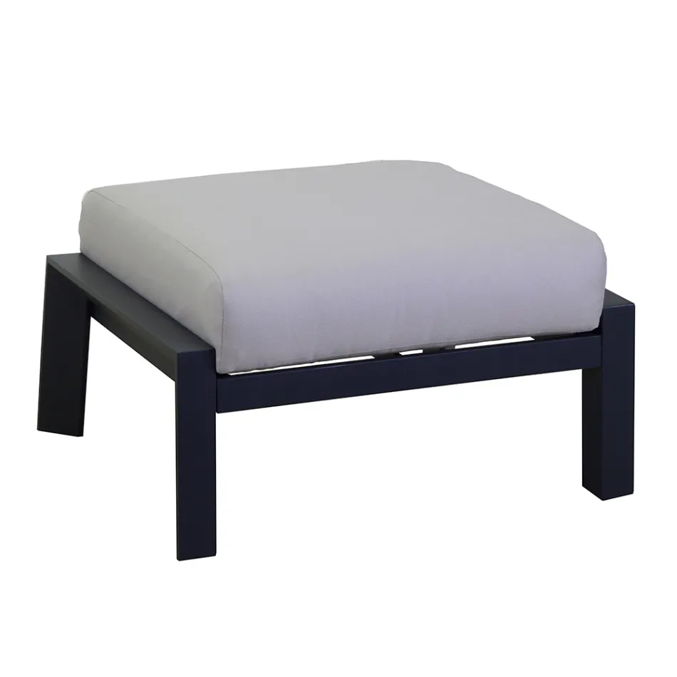 Salotto Composto da Divano, Tavolino e Poltrone con Poggiapiedi - Bacheca Viadurini