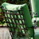 Salotto da Esterno Artigianale in Ferro Finitura Grafite Made in Italy - Lietta Viadurini