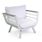 Salotto da Esterno Composto da 2 Poltrone e 1 Tavolino in Alluminio - Righello Viadurini