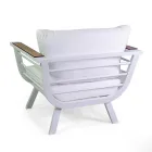 Salotto da Esterno Composto da 2 Poltrone e 1 Tavolino in Alluminio - Righello Viadurini