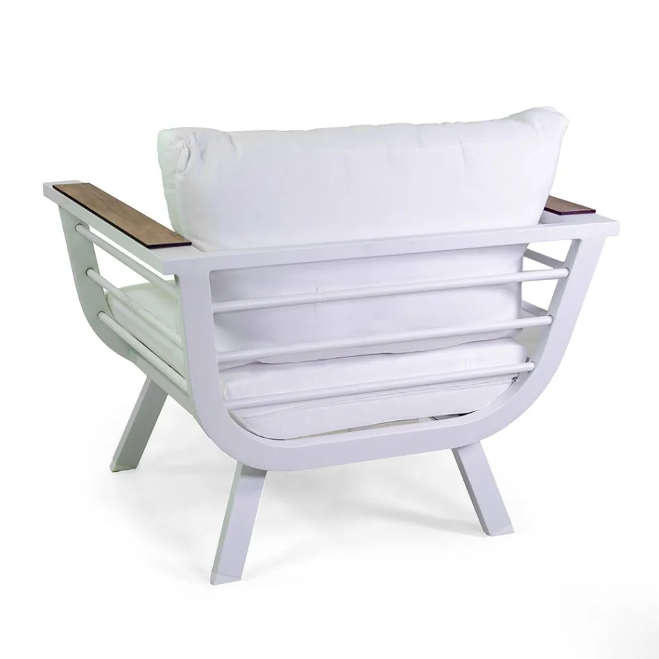 Salotto da Esterno Composto da 2 Poltrone e 1 Tavolino in Alluminio - Righello Viadurini