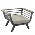 Salotto da Esterno Composto da 2 Poltrone e 1 Tavolino - Righello Viadurini