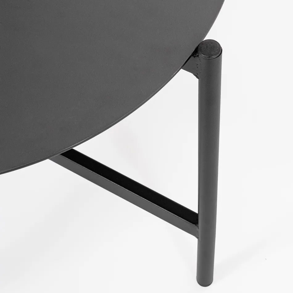 Salotto da Esterno con 1 Divano, 2 Poltrone e 2 Tavolini in Acciaio - Prefer Viadurini