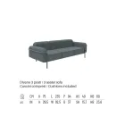 Salotto da Esterno con Divano e 2 Poltrone in Tessuto Made in Italy - Suki Viadurini