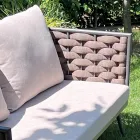 Salotto da Esterno con Divano, Poltrona e Tavolino Rettangolare - Dandelium Viadurini