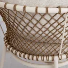 Salotto da Esterno con Struttura in Alluminio e Schienale in Corda - Skyline Viadurini