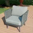 Salotto da Esterno con tavolino in Alluminio di Diversi Colori - Harmony Viadurini