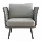 Salotto da Esterno con tavolino in Alluminio di Diversi Colori - Harmony Viadurini