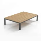 Salotto da Esterno e Interno Composto da 1 Divano Angolare e 1 Tavolino - Savoir Viadurini