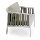 Salotto da Esterno in Alluminio Bianco e Cuscini Crema - Relaz Viadurini