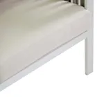 Salotto da Esterno in Alluminio Bianco e Cuscini Crema - Relaz Viadurini