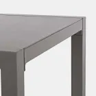 Salotto da Esterno in Alluminio con Cuscini Rivestiti in Tessuto - Armonia Viadurini