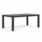 Salotto da Esterno in Alluminio con Cuscini Rivestiti in Tessuto - Armonia Viadurini