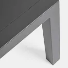 Salotto da Esterno in Alluminio con Cuscini Rivestiti in Tessuto - Armonia Viadurini