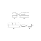 Salotto da Esterno in Alluminio Nero con Tavolino in Ceramica - Ghislain Viadurini