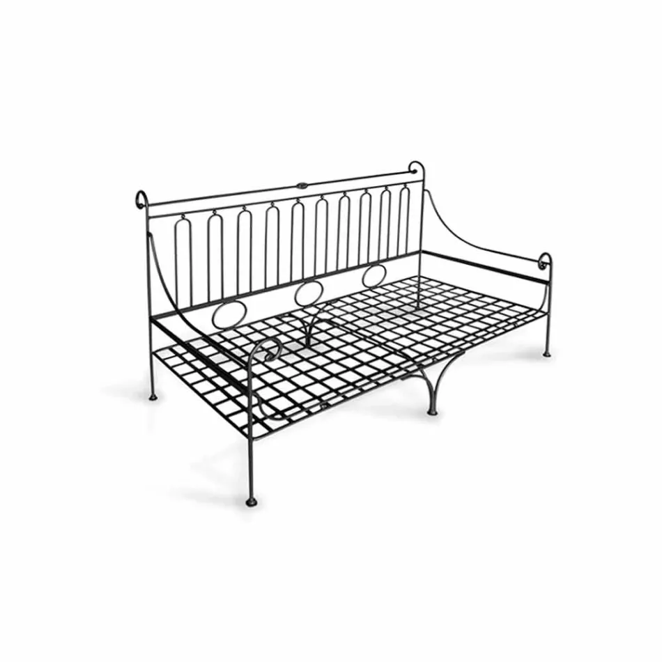 Salotto da Giardino Artigianale con Struttura in Ferro Made in Italy - Lisotto Viadurini