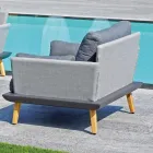 Salotto da Giardino con Struttura in Alluminio Grigio Antracite - Fouquer Viadurini
