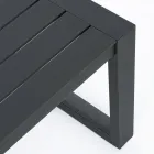 Salotto da Giardino in Alluminio Bianco o Nero di Design - Pioggialatte Viadurini