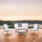 Salotto da Giardino in Alluminio e Intreccio in Corda - Asteria Viadurini