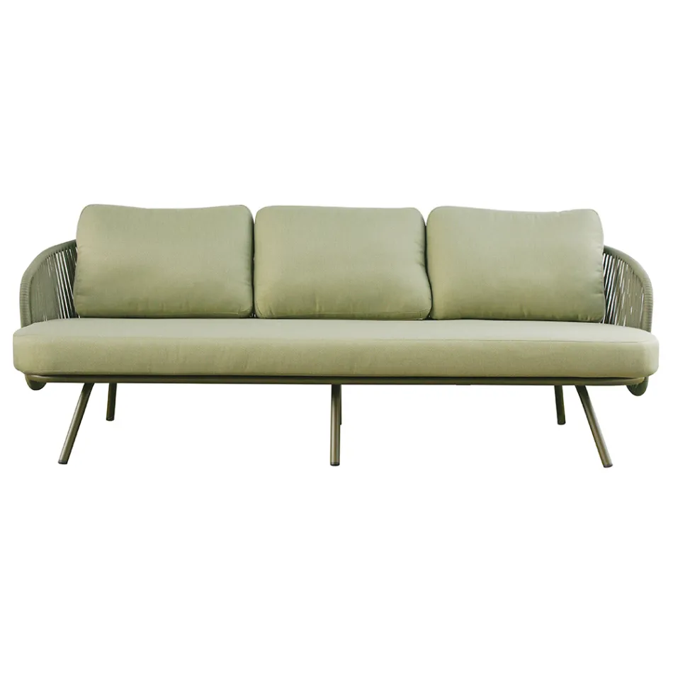 Salotto da Giardino in Alluminio Rosso o Verde - Regalrise Viadurini