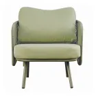 Salotto da Giardino in Alluminio Rosso o Verde - Regalrise Viadurini