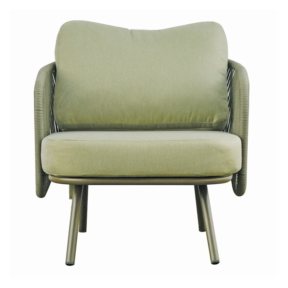 Salotto da Giardino in Alluminio Rosso o Verde - Regalrise Viadurini