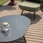 Salotto da Giardino in Alluminio Rosso o Verde - Regalrise Viadurini