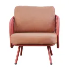 Salotto da Giardino in Alluminio Rosso o Verde - Regalrise Viadurini