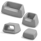 Salotto da Giardino in Polietilene Colorato Made in Italy 4 Pezzi - Pennini Viadurini