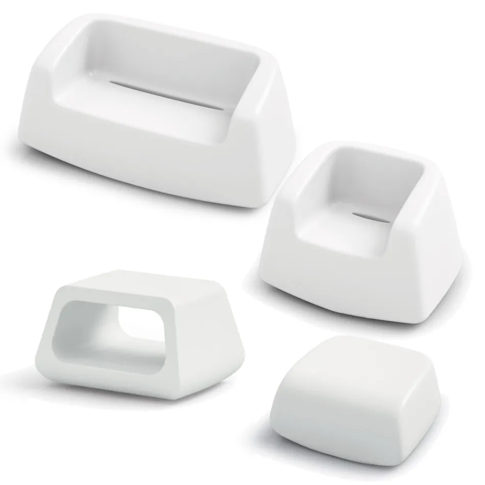 Salotto da Giardino in Polietilene Colorato Made in Italy 4 Pezzi - Pennini Viadurini