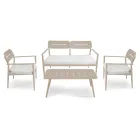 Salotto da Giardino Realizzato in Alluminio di Diverse Finiture - Souvenir Viadurini