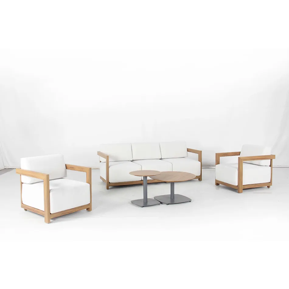 Salotto in alluminio con Trasferimento Termico Effetto Legno - Camper Viadurini