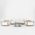 Salotto in alluminio con Trasferimento Termico Effetto Legno - Camper Viadurini