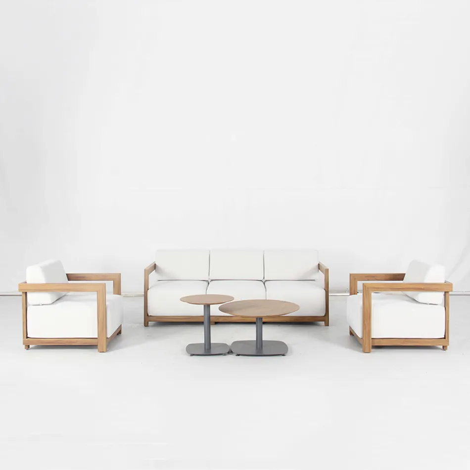 Salotto in alluminio con Trasferimento Termico Effetto Legno - Camper Viadurini