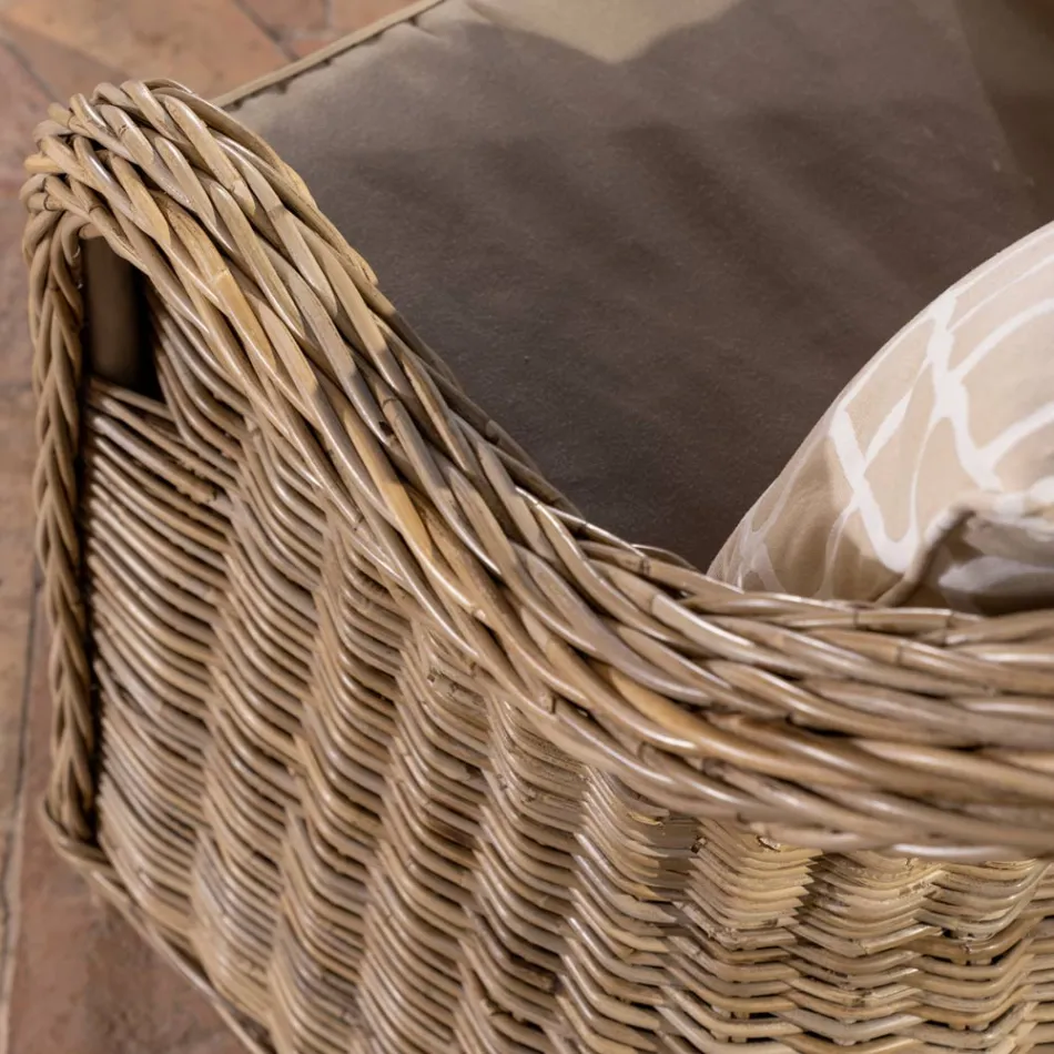 Salotto Outdoor in Kubù Grigio con Cuscini Seduta – Nazgul Viadurini